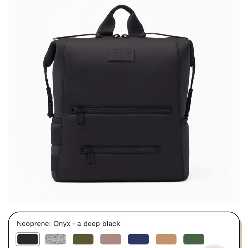 Black Neoprene Backpack